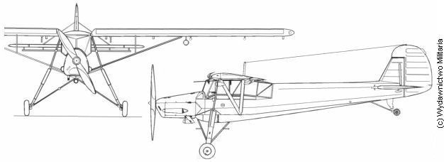 Fieseler Fi.156 C-1 Front and profile views